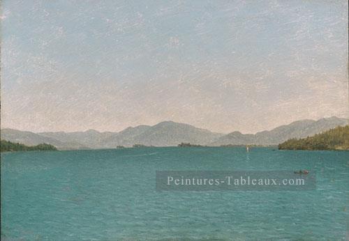 Lake George Étude libre luminisme paysage marin John Frederick Kensett Peintures à l'huile